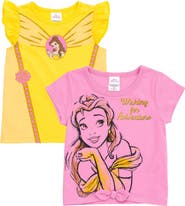 Disney Princess 2-Pack Short Sleeve T-Shirts