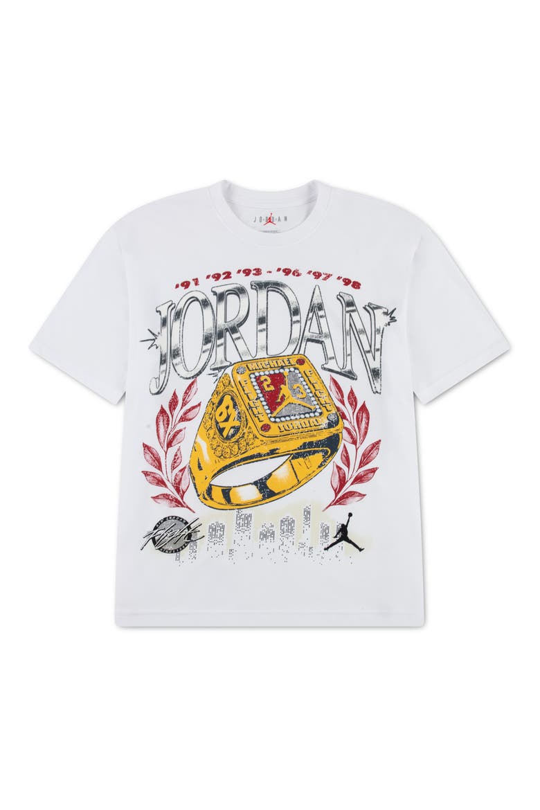 Kids' Skyline Rings Cotton Graphic T-Shirt, Main, color, WHITE