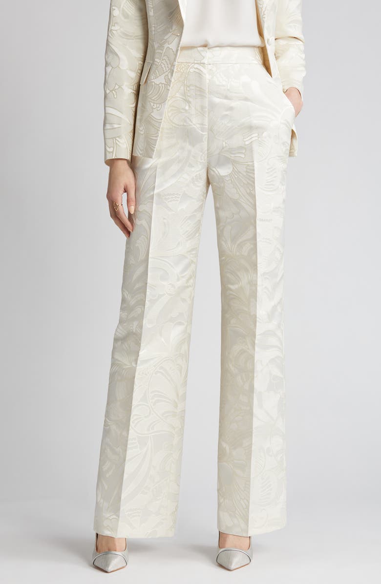 Ted Baker London Majiat Jacquard Wide Leg Trousers, Alternate, color,