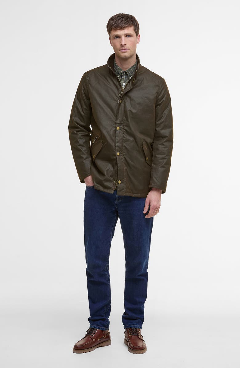Barbour Prestbury Waxed Cotton Jacket, Alternate, color, 