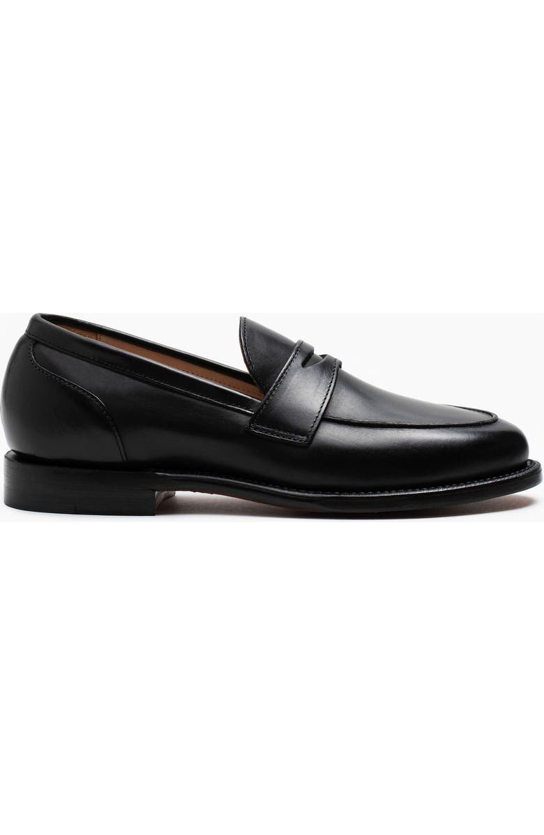 Grant Stone Traveler Penny, Main, color, Black Calf