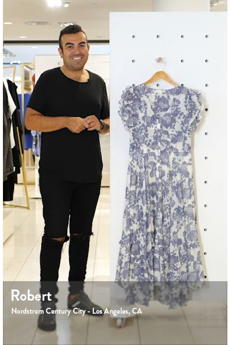 Andie Floral Cotton & Silk Midi Dress video