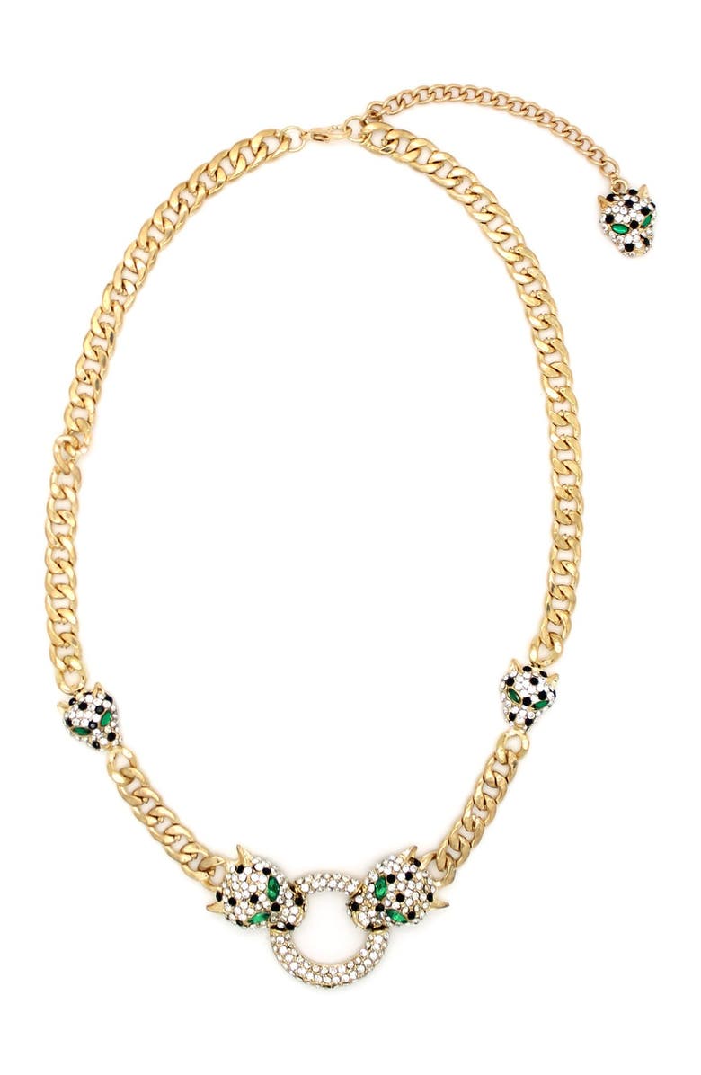 EYE CANDY LOS ANGELES Bite My Necklace, Main, color, Gold