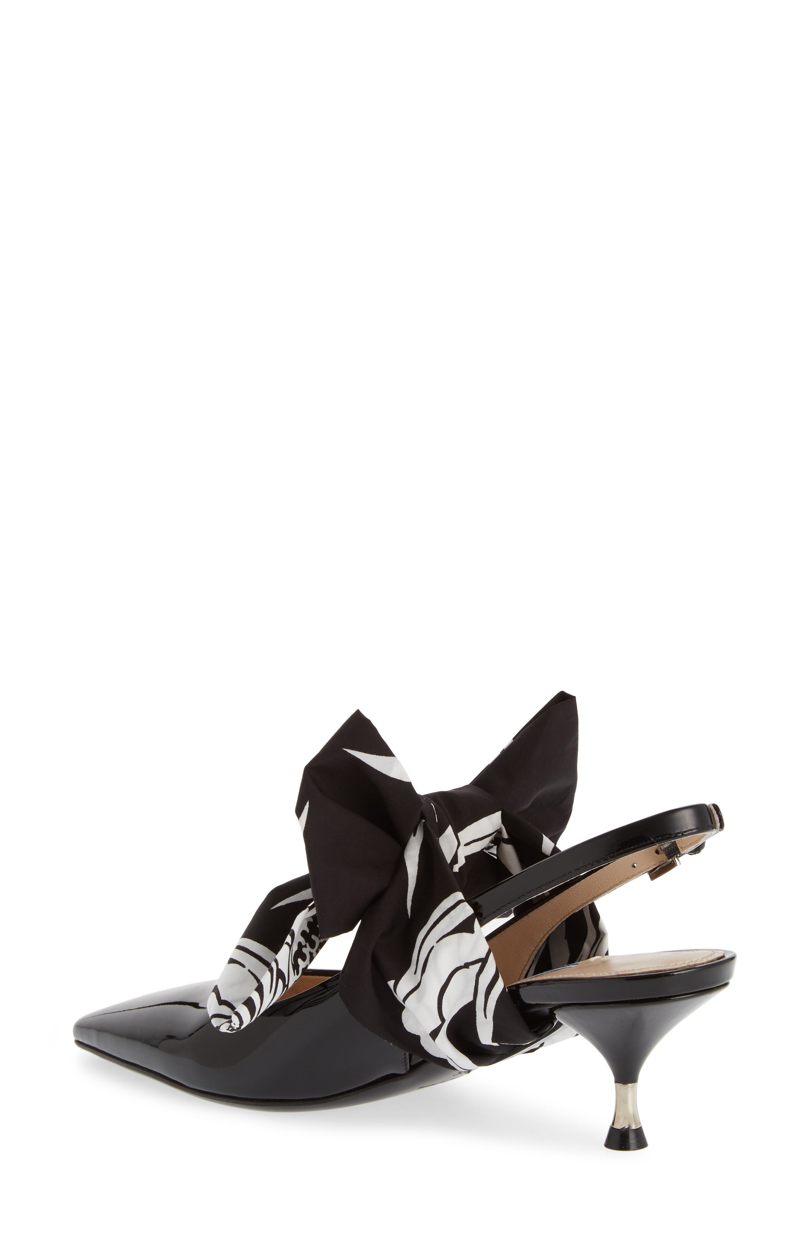 Prada Bow Pointy Toe Pump, Alternate, color, 