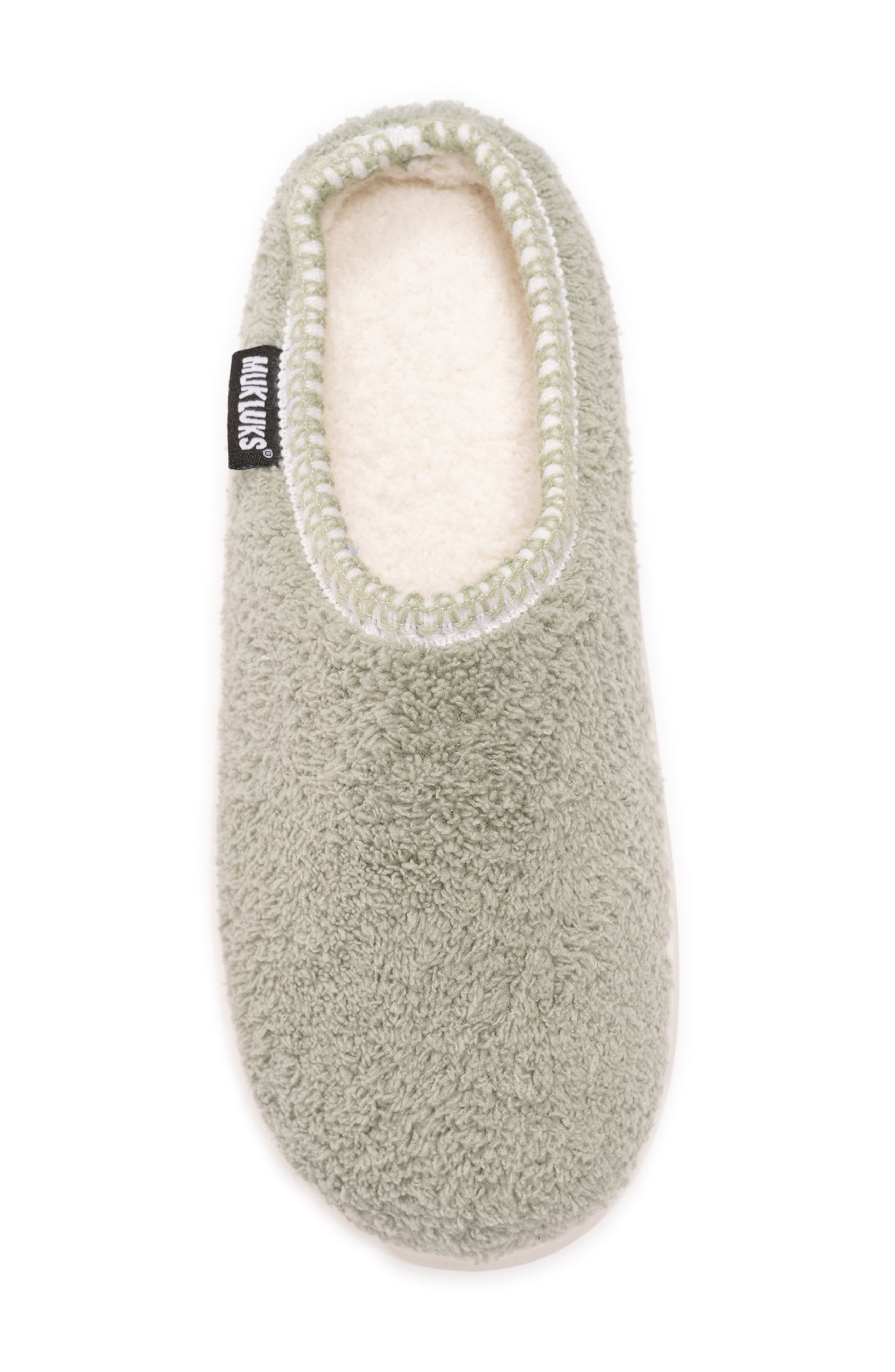 Luan Faux Shearling Clog Slipper, Alternate, color, SAGE