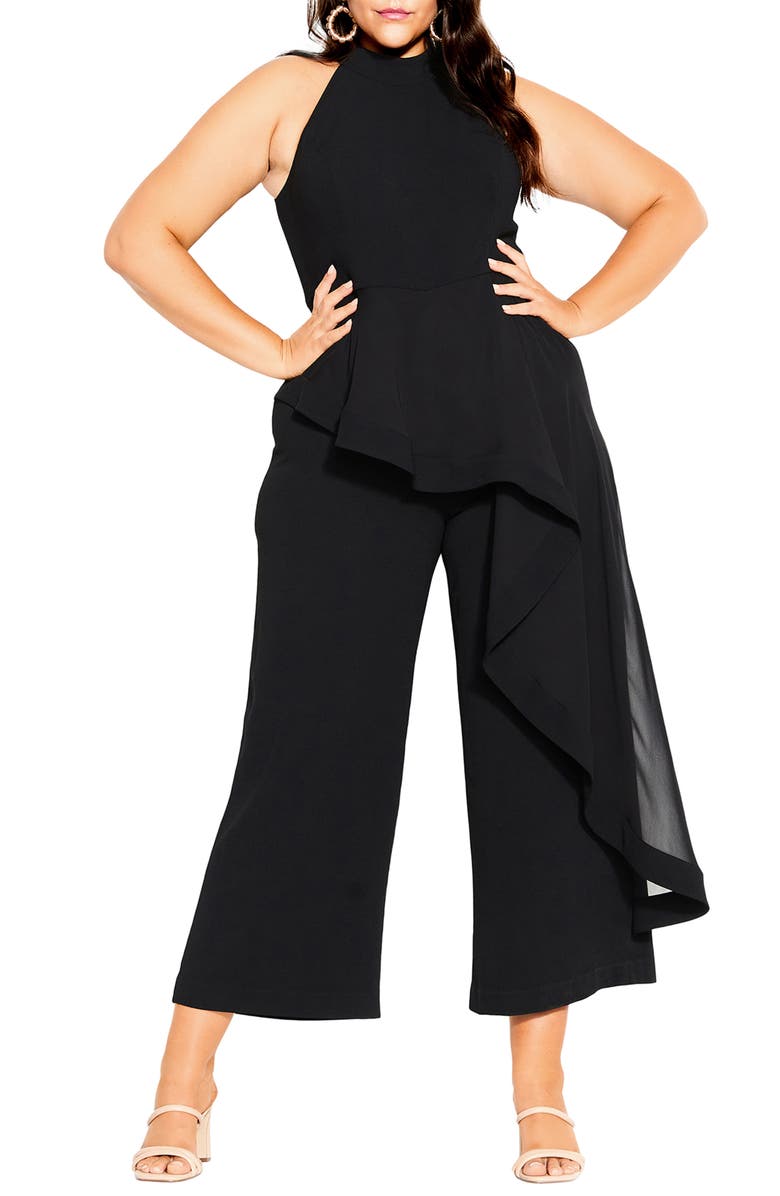 City Chic Sleeveless Jumpsuit, Main, color, 