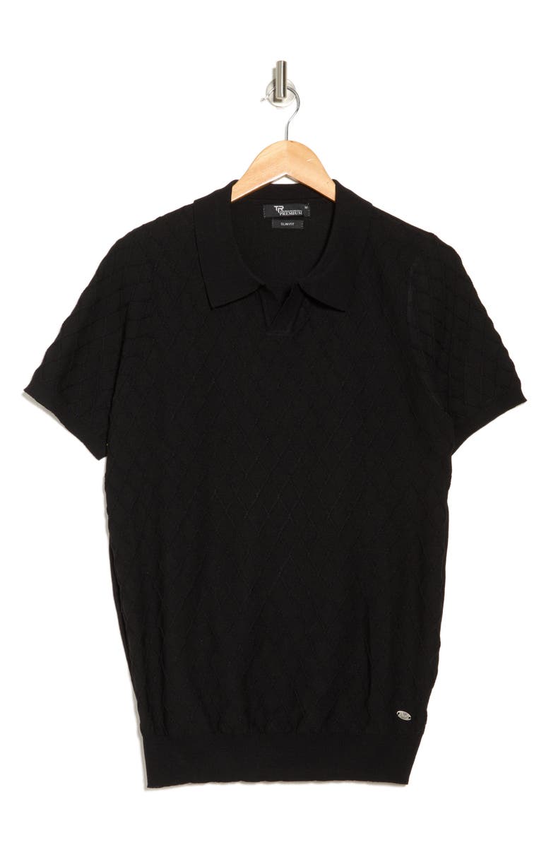 Short Sleeve Slim Fit Polo Sweater