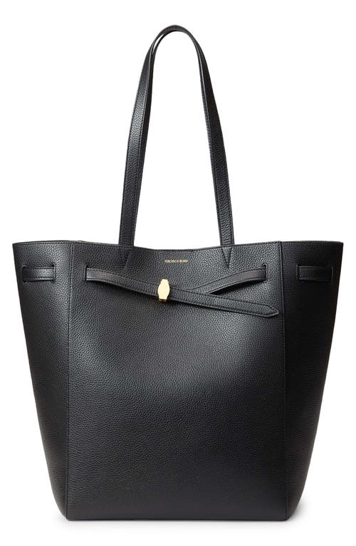 Shop Veronica Beard Dash Leather Tote In Black