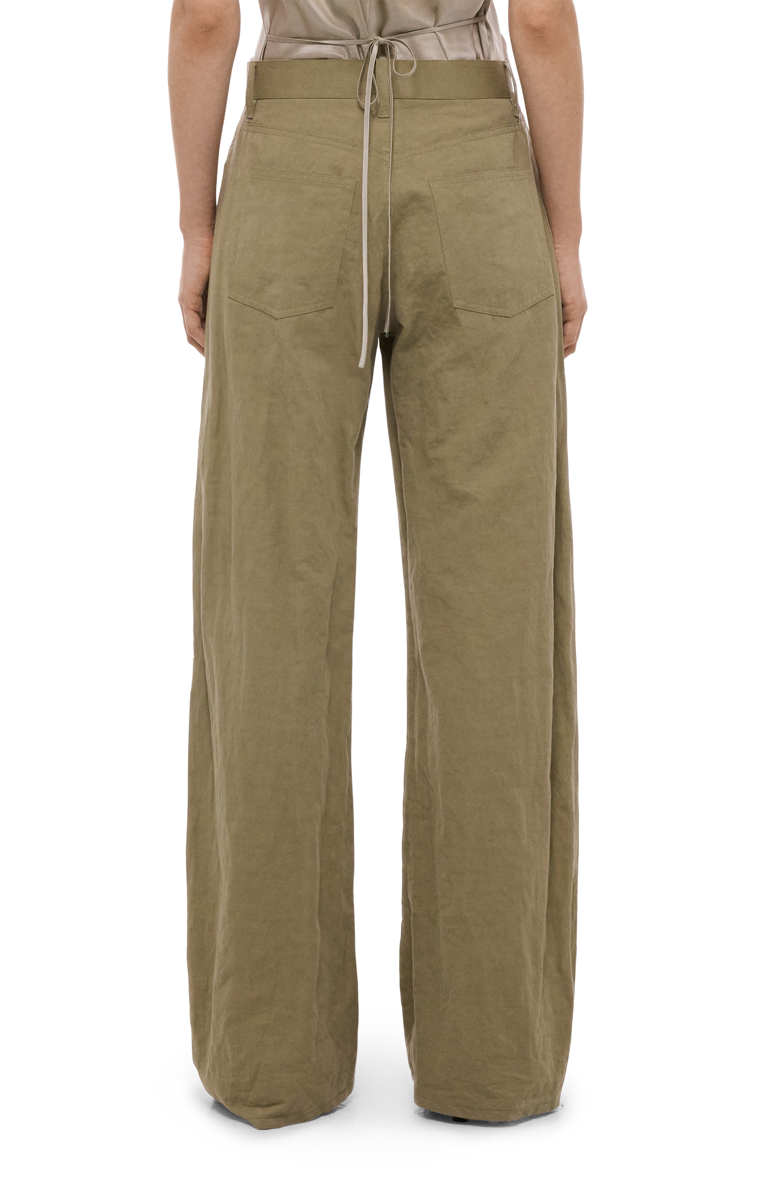 Cotton Blend Bootcut Pants - image 2