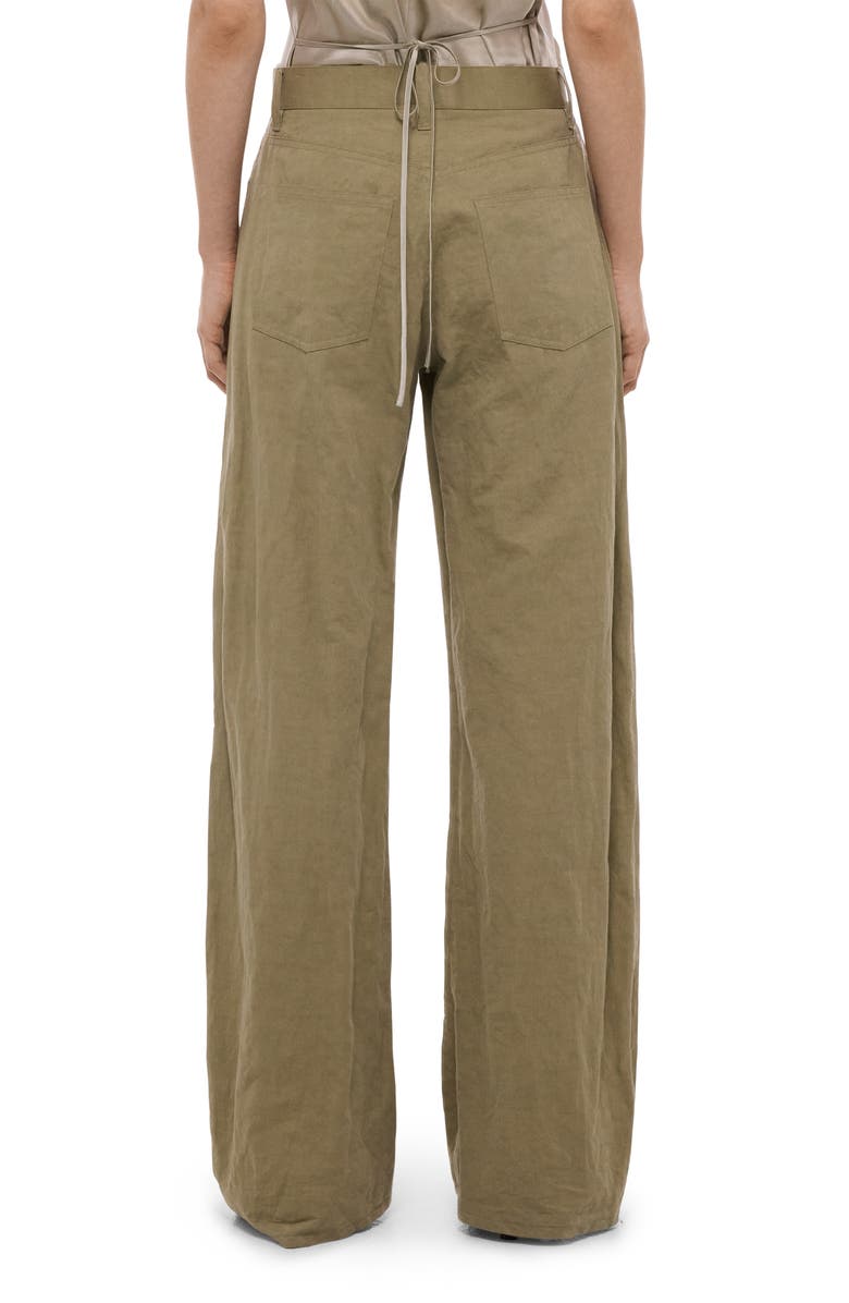 Helmut Lang Cotton Blend Bootcut Pants, Alternate, color,