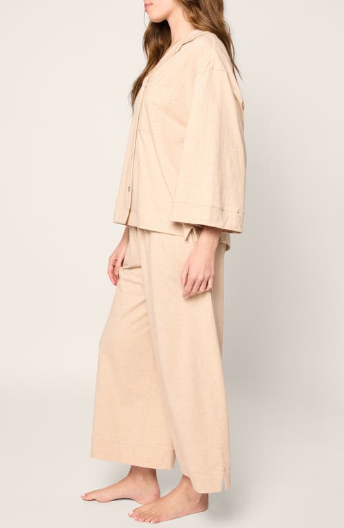 PETITE PLUME PETITE PLUME OLIVIA WIDE LEG PIMA COTTON PAJAMAS