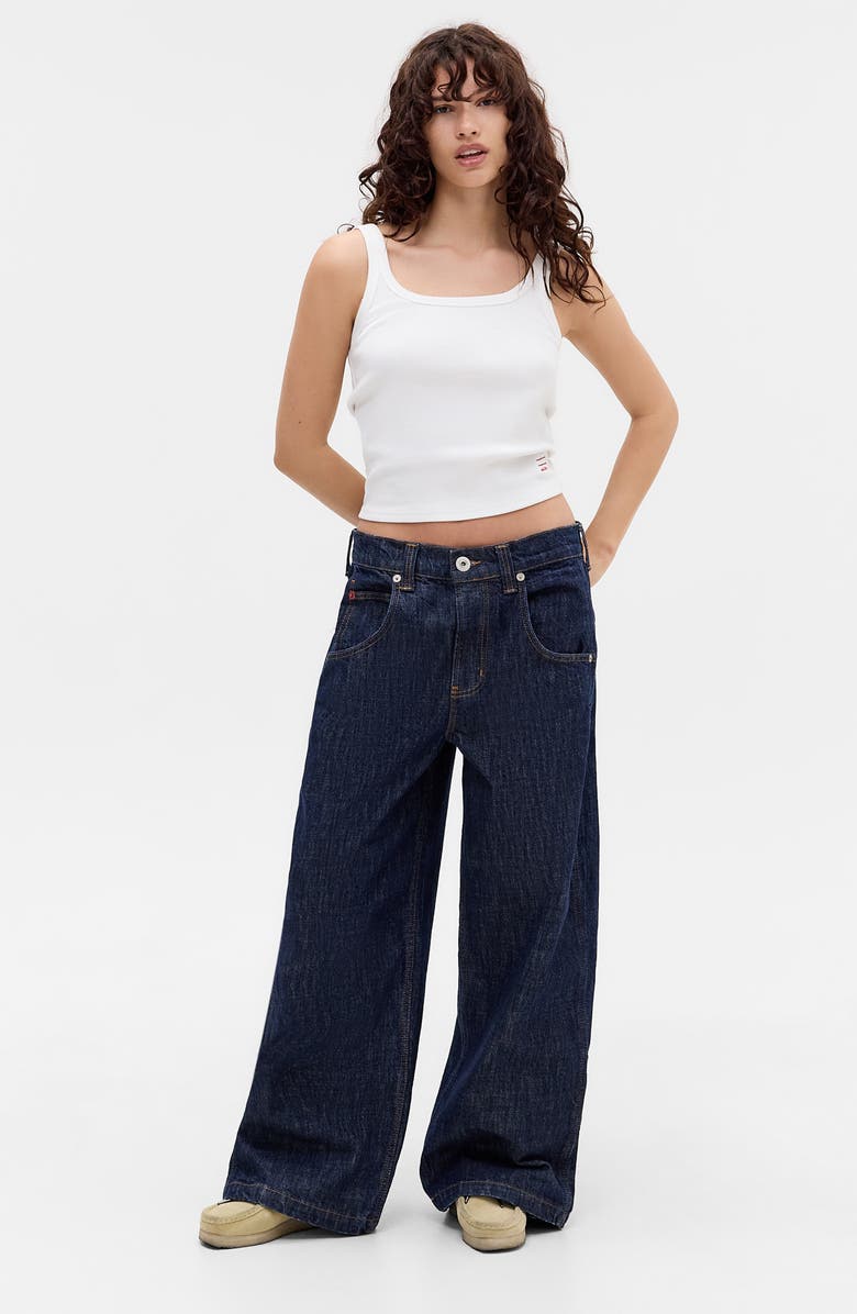 BDG Urban Outfitters Niko Skate Wide Leg Jeans, Alternate, color, Rinse
