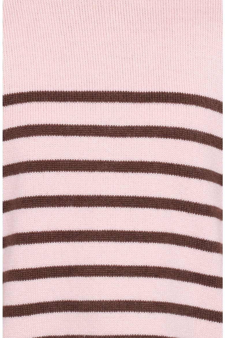 Eleanora Stripe Crewneck Sweater, Alternate, color, PINK