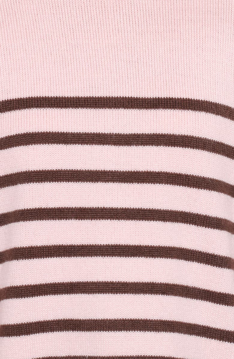 Petal & Pup Eleanora Stripe Crewneck Sweater, Alternate, color, Pink