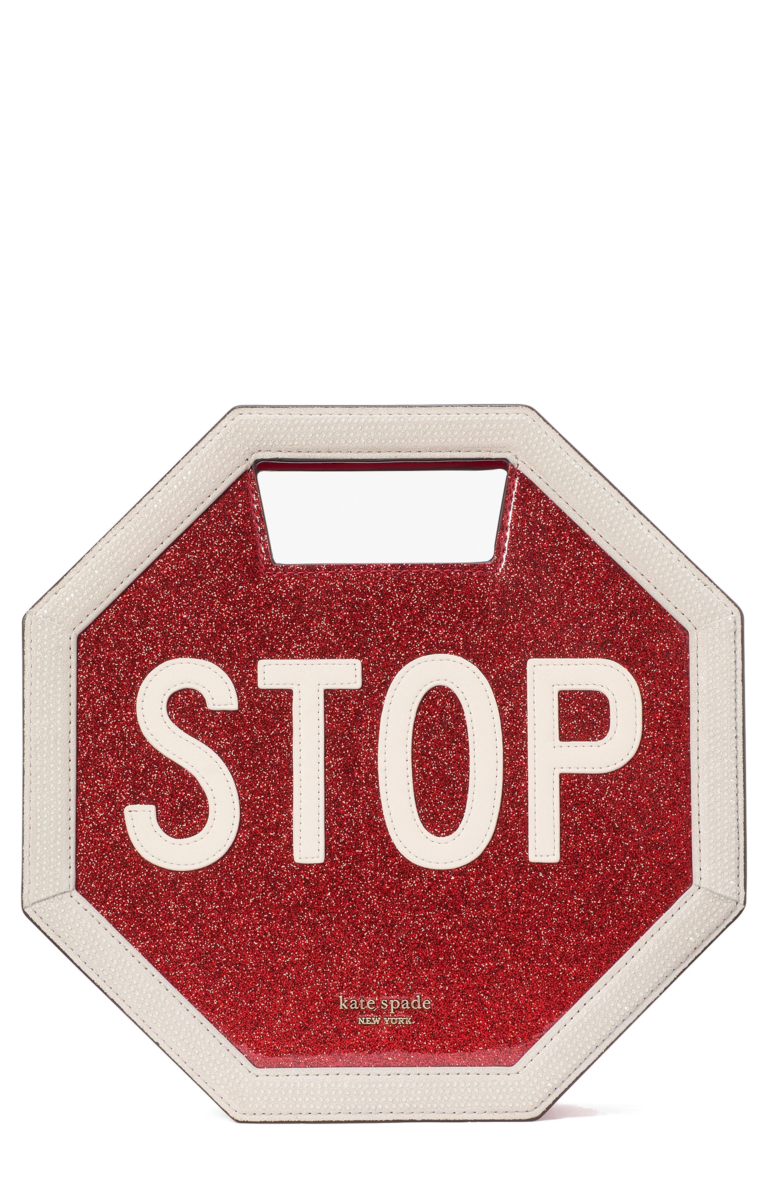 Kate Spade New York cars glitter patent leather handbag, Main, color, 