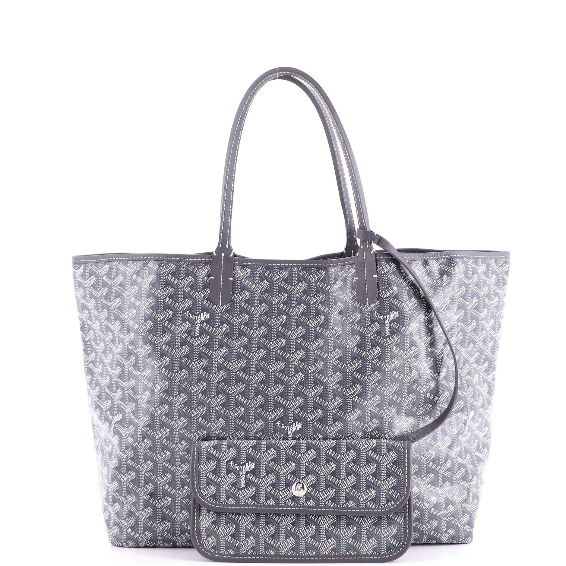 Pre-Owned Goyard Saint Louis Tote Coated Canvas PM, Alternate, color, Gray