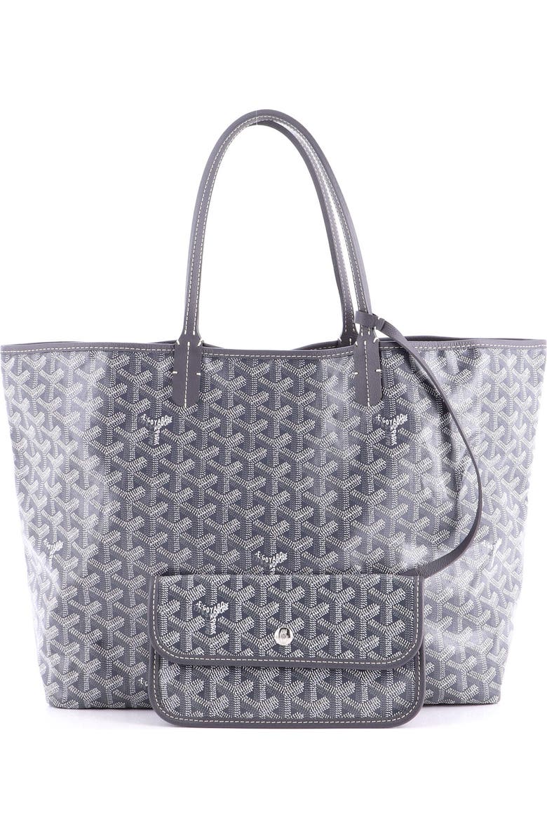 Pre-Owned Goyard Saint Louis Tote Coated Canvas PM, Alternate, color, Gray