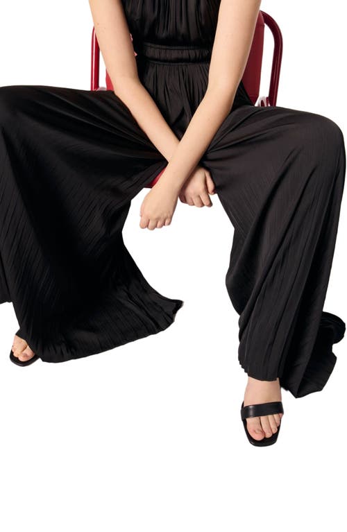 Maje Pleated Trouser Suit In Black