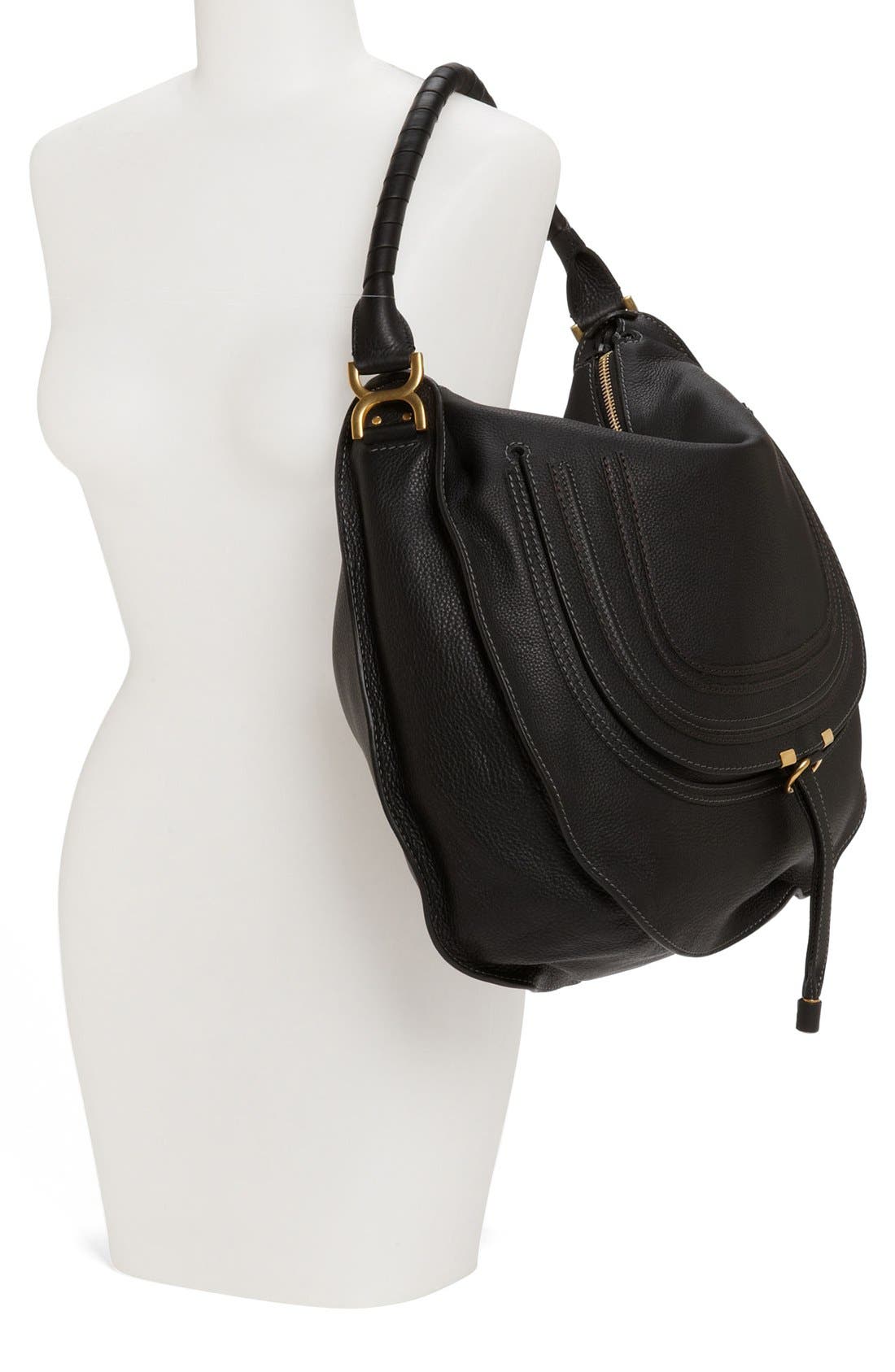 Chloé 'Marcie - Large' Leather Hobo, Alternate, color, 