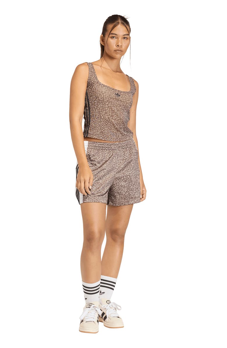 adidas Originals Print Adibreak Shorts, Alternate, color, Earth Strata/ Stone Khaki