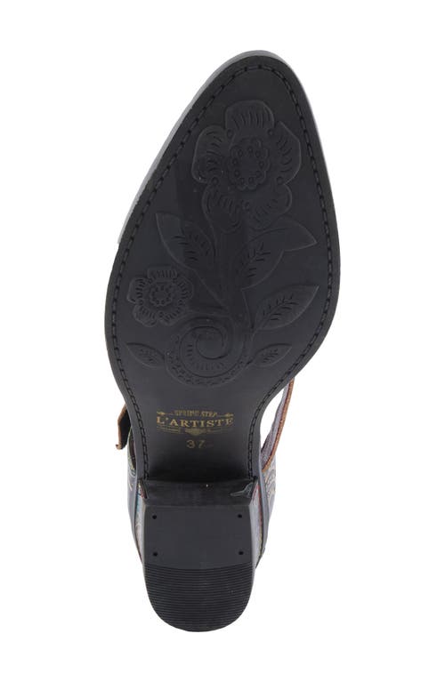 L'artiste By Spring Step Jazzberry Ankle Strap Pump In Multi