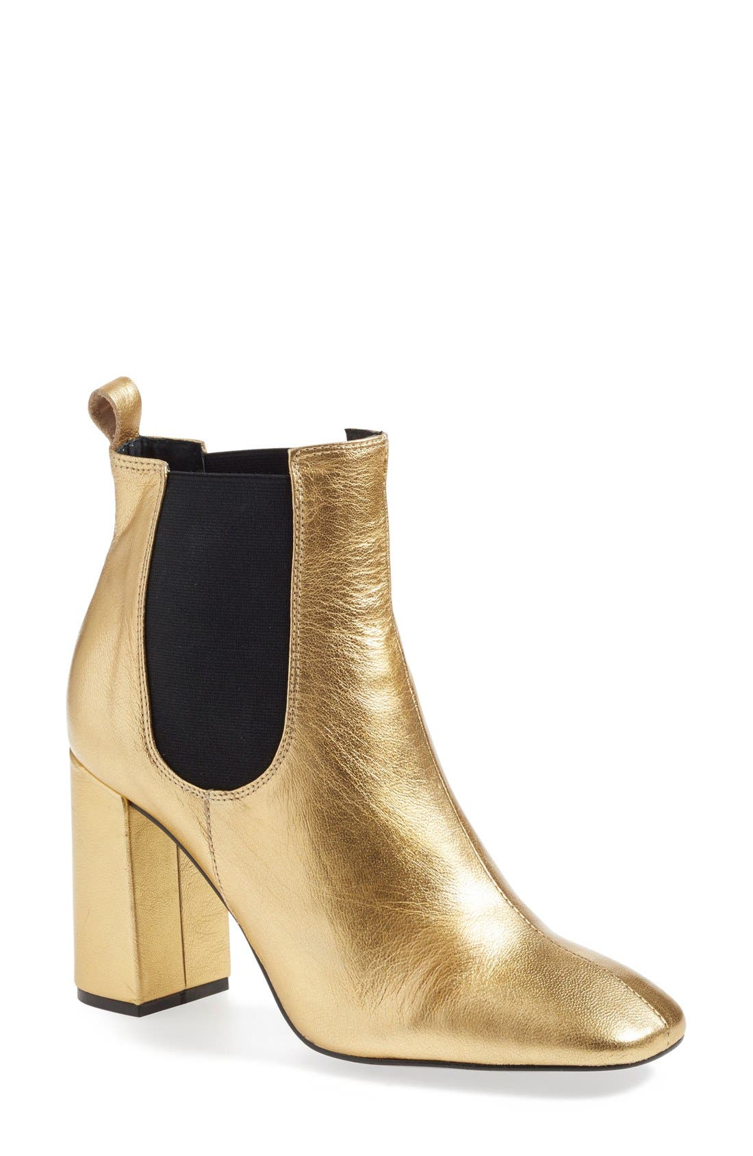 Topshop 'Maria' Chelsea Block Heel Boot, Main, color, 