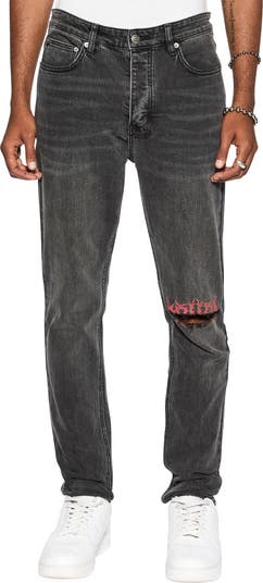 Ksubi Distressed Gray Straight Leg High Rise Jeans, on sale Size 30