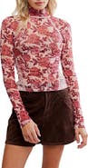 Free People Lyric Floral Lace Top