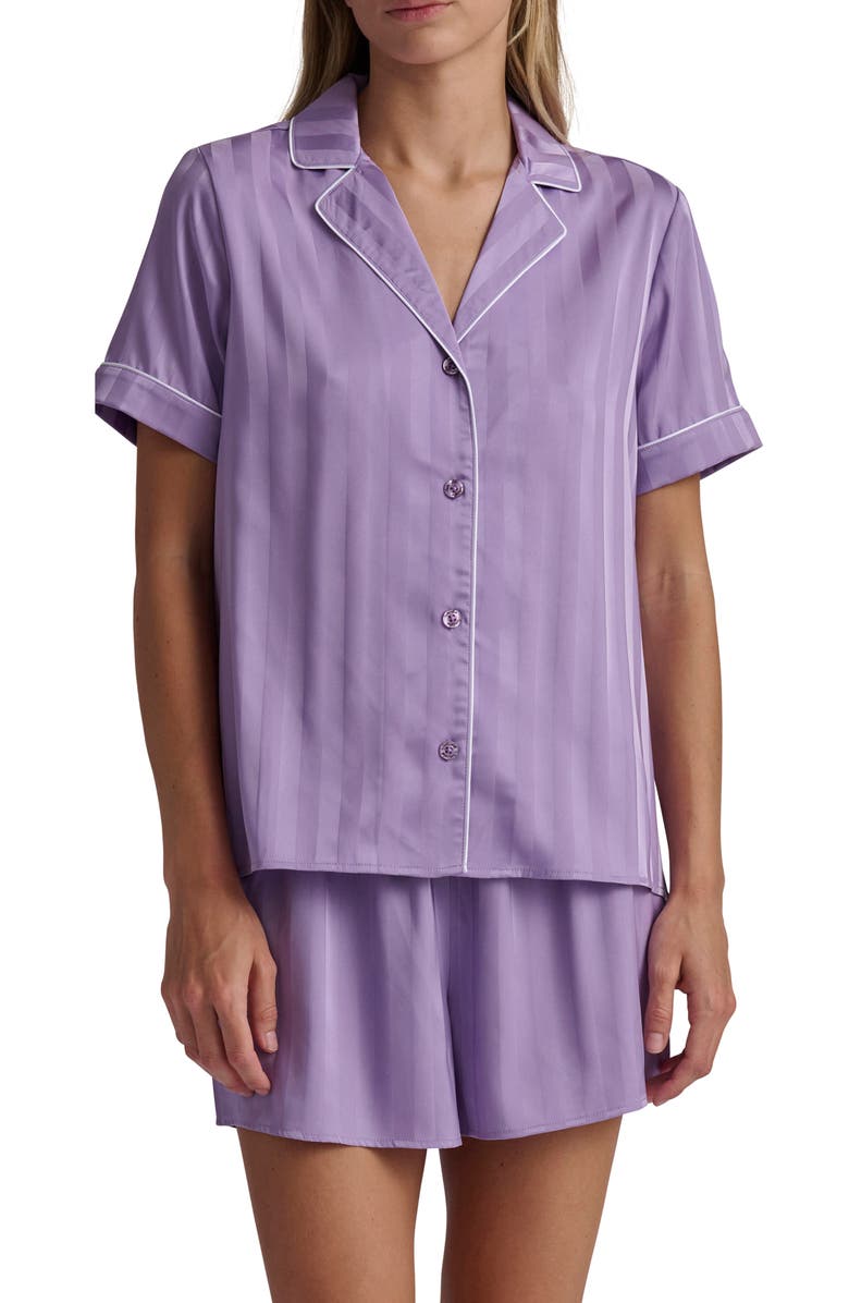 Splendid Stripe Satin Boxer Short Pajamas, Main, color,