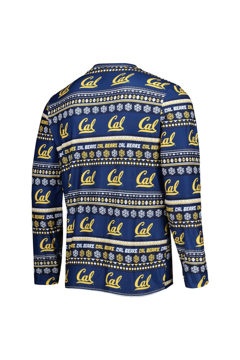 Men's Concepts Sport Navy Cal Bears Swivel Long Sleeve T-Shirt & Pants Sleep Set, Alternate, color, Navy