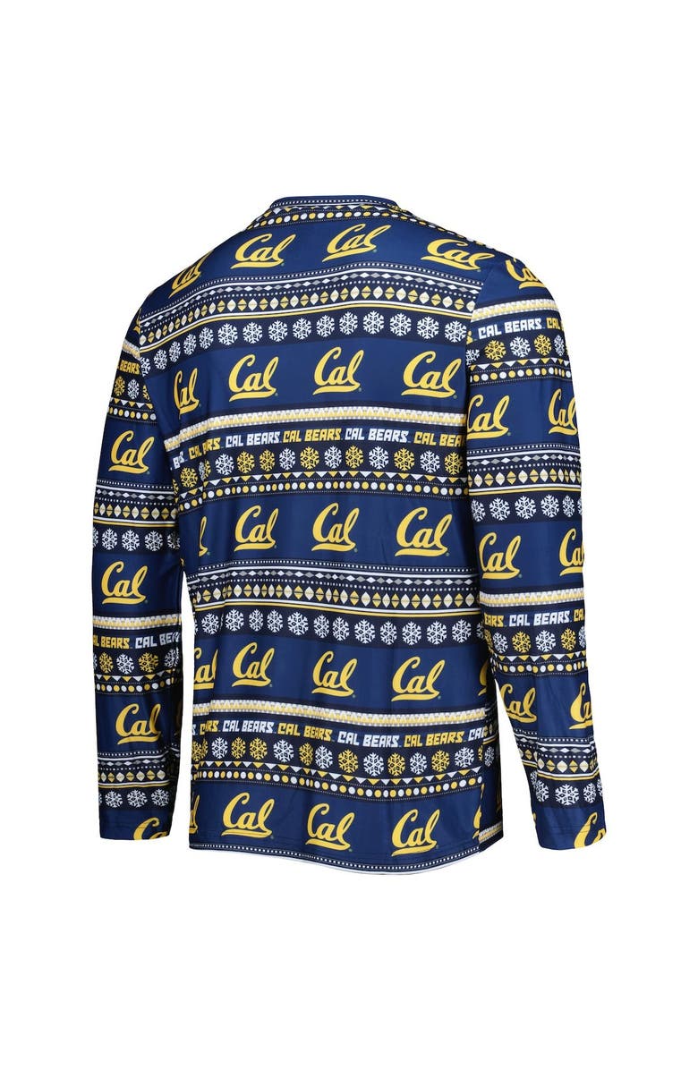 CONCEPTS SPORT Men's Concepts Sport Navy Cal Bears Swivel Long Sleeve T-Shirt & Pants Sleep Set, Alternate, color, Navy