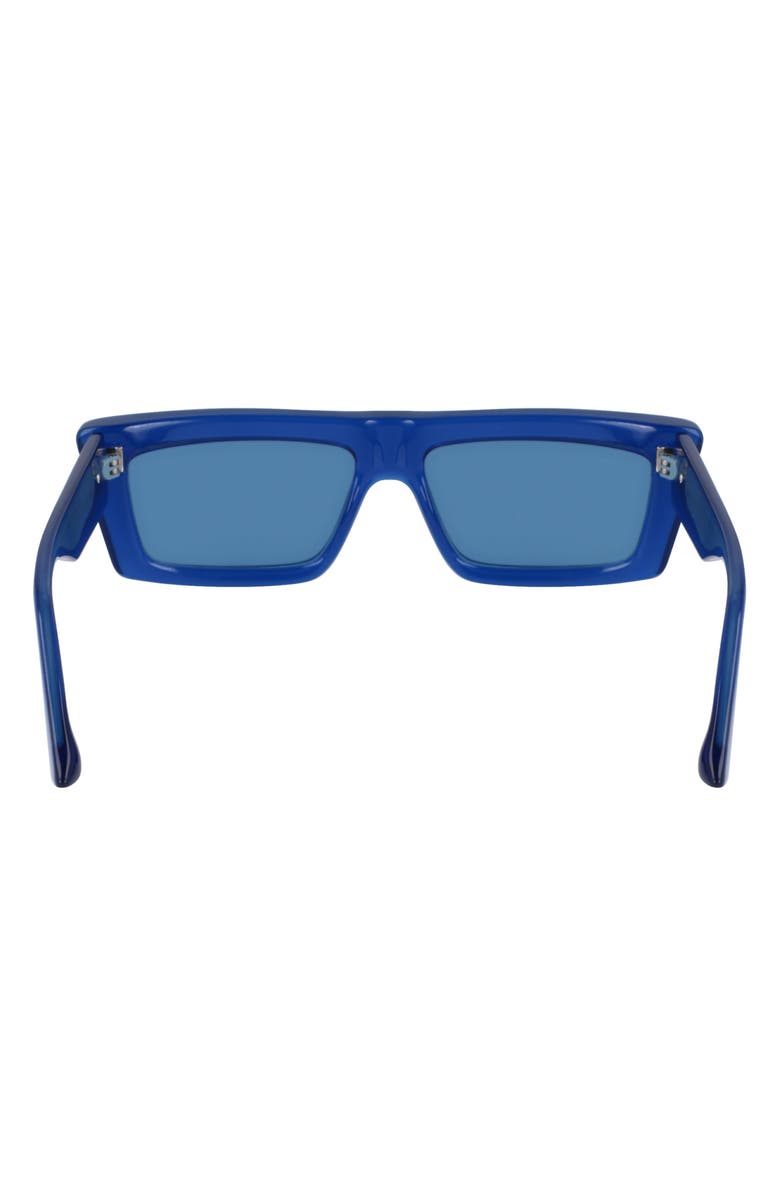 KARL LAGERFELD 56mm Rectangular Sunglasses, Alternate, color,