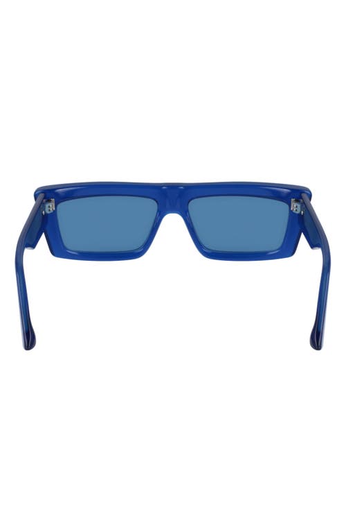 Karl Lagerfeld 56mm Rectangular Sunglasses