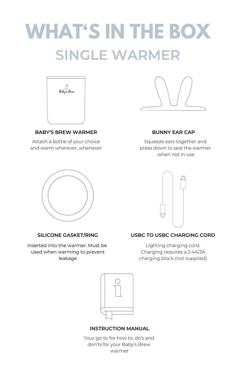 Baby's Brew Portable Bottle Warmer Pro, Alternate, color, White