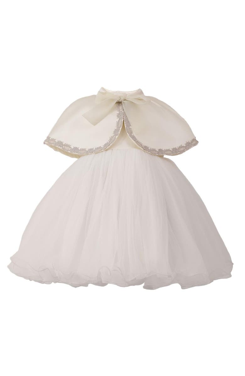 Tulleen Blossom Gown, Alternate, color, Ivory