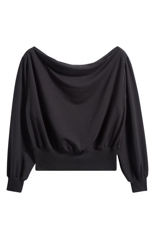 Bp. Off The Shoulder Sweatshirt In Black