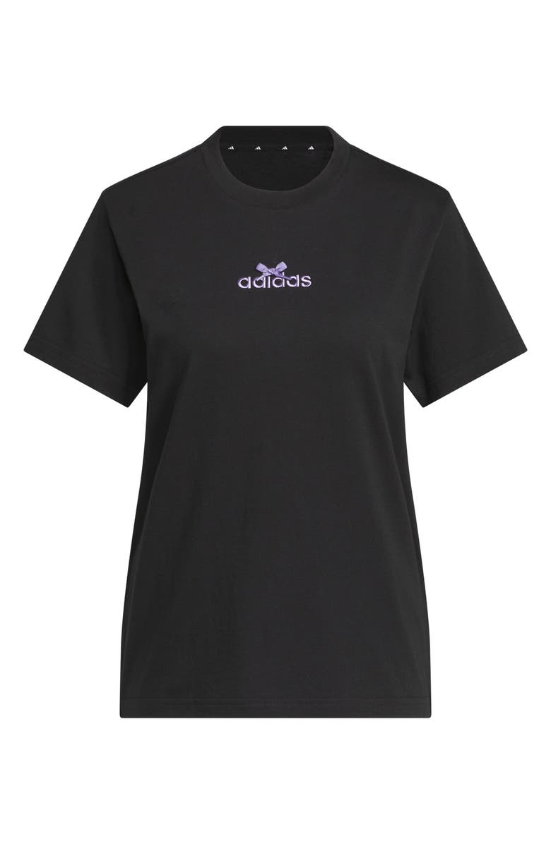 adidas Bow Logo Cotton T-Shirt, Alternate, color,