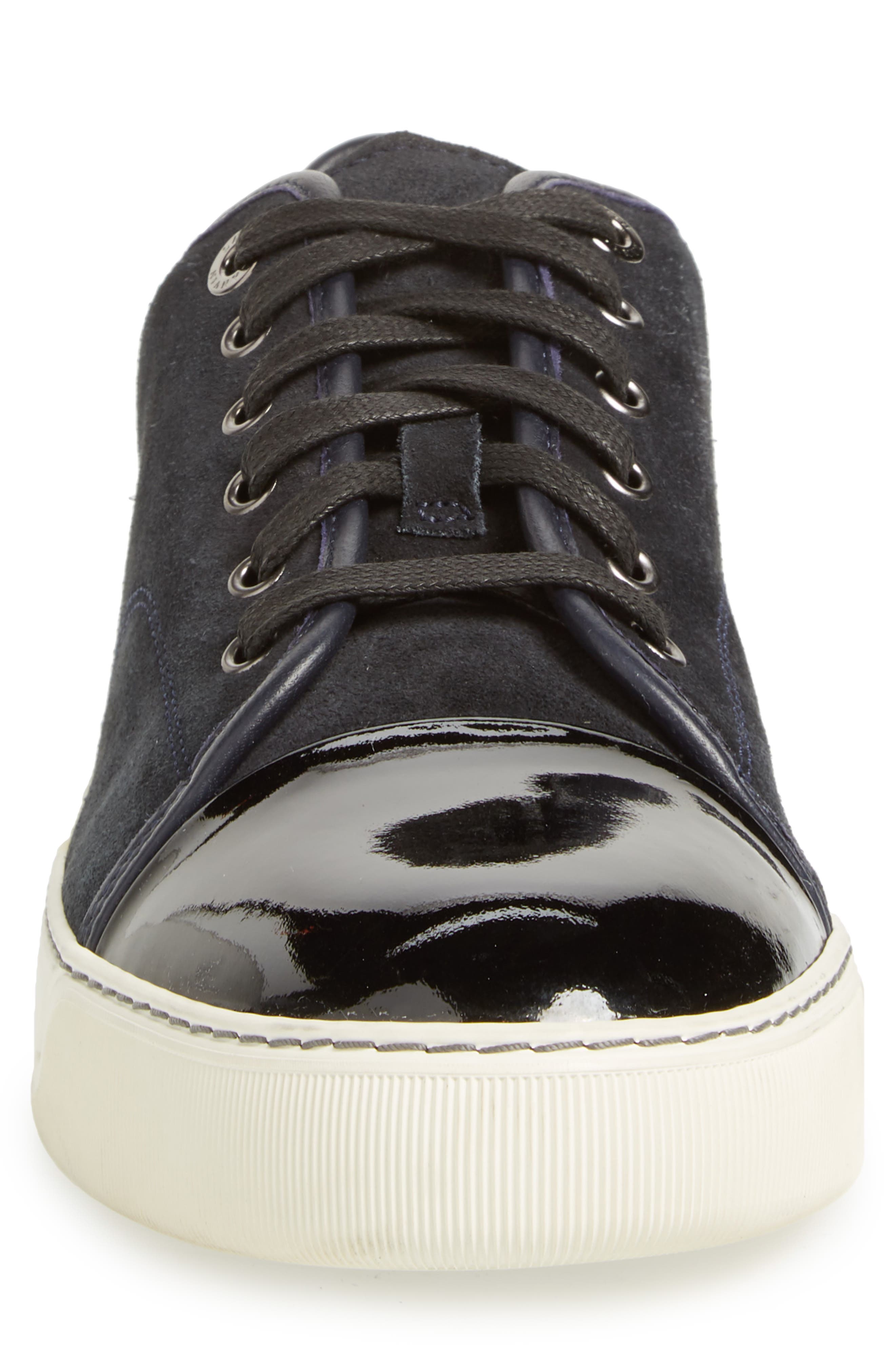 Dbb1 Suede And Patent Leather Sneakers, Alternate, color, 24 DARK BLUE