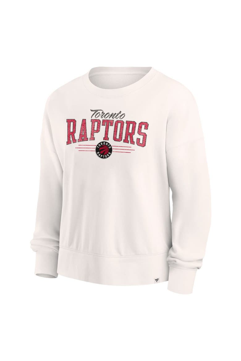 Women's Fanatics Branded Cream Toronto Raptors Close the Game Pullover Sweatshirt, Alternate, color, Cream