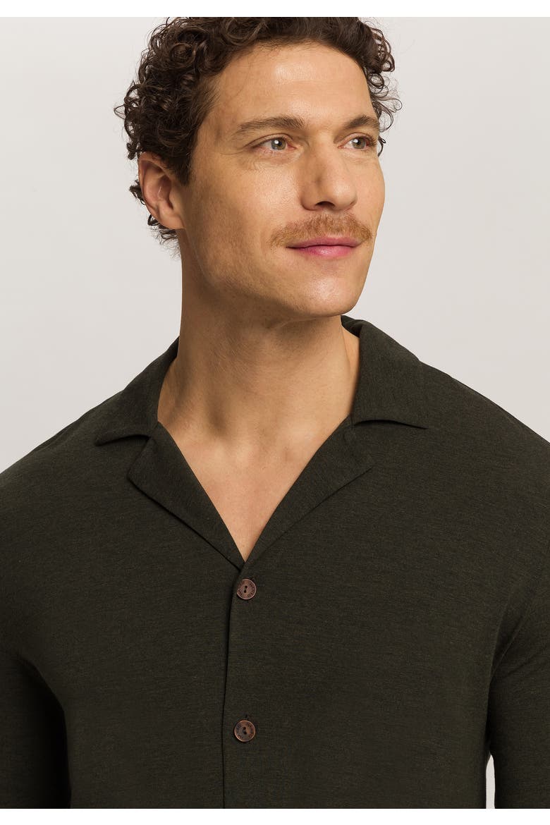 Casuals Long Sleeve Button Front Shirt, Alternate, color, Earthy Ink Melange