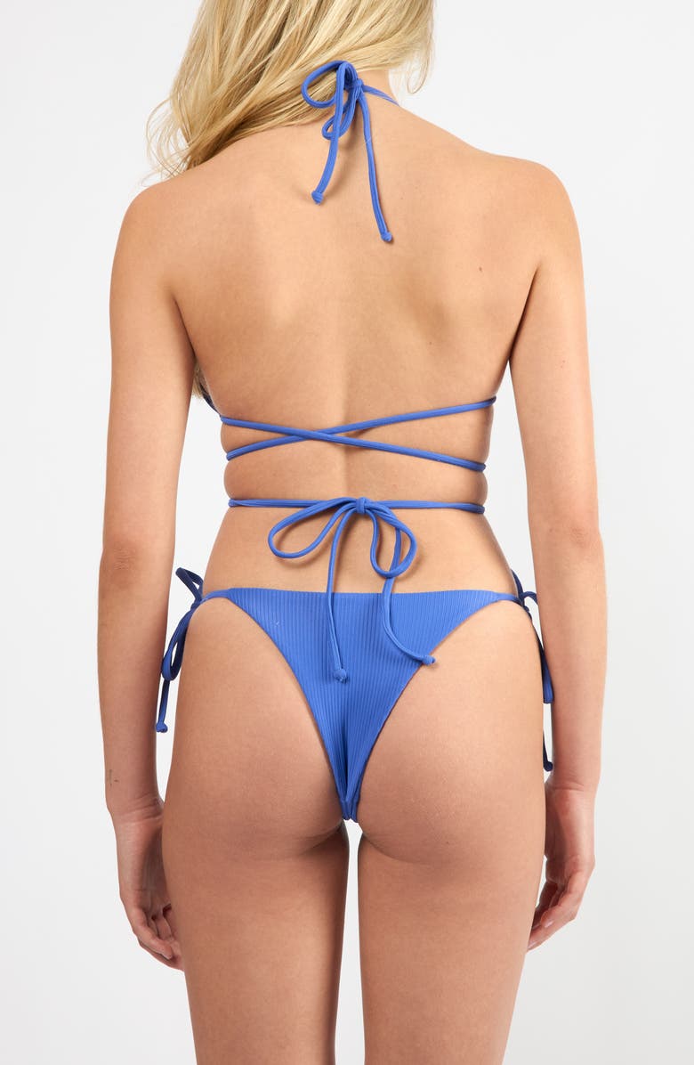 Viens Avec Moi The Venice Side Tie Bikini Bottoms, Alternate, color, Royal Blue