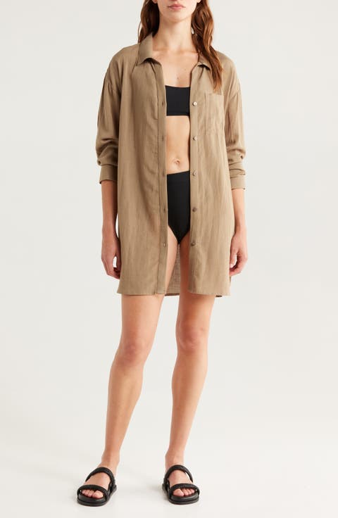 Oversized Cover-Up Shirt