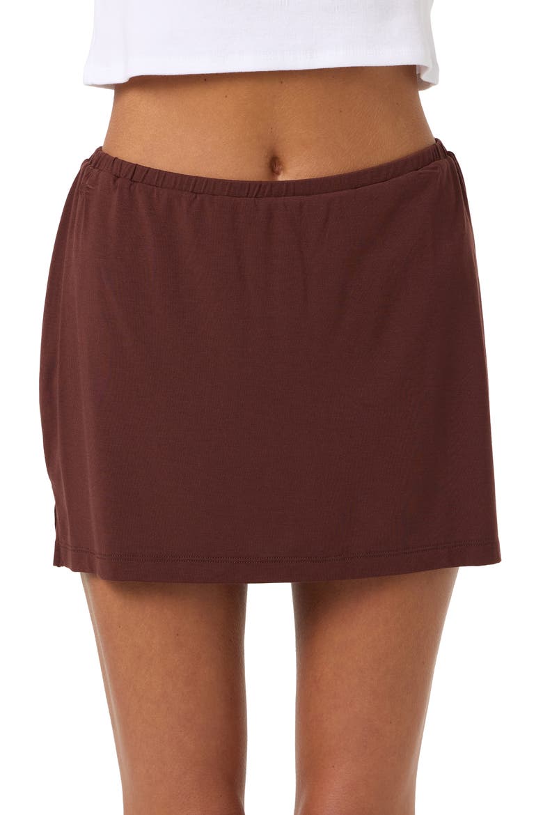 Alyssa Miniskirt, Alternate, color, CHOCOLATE