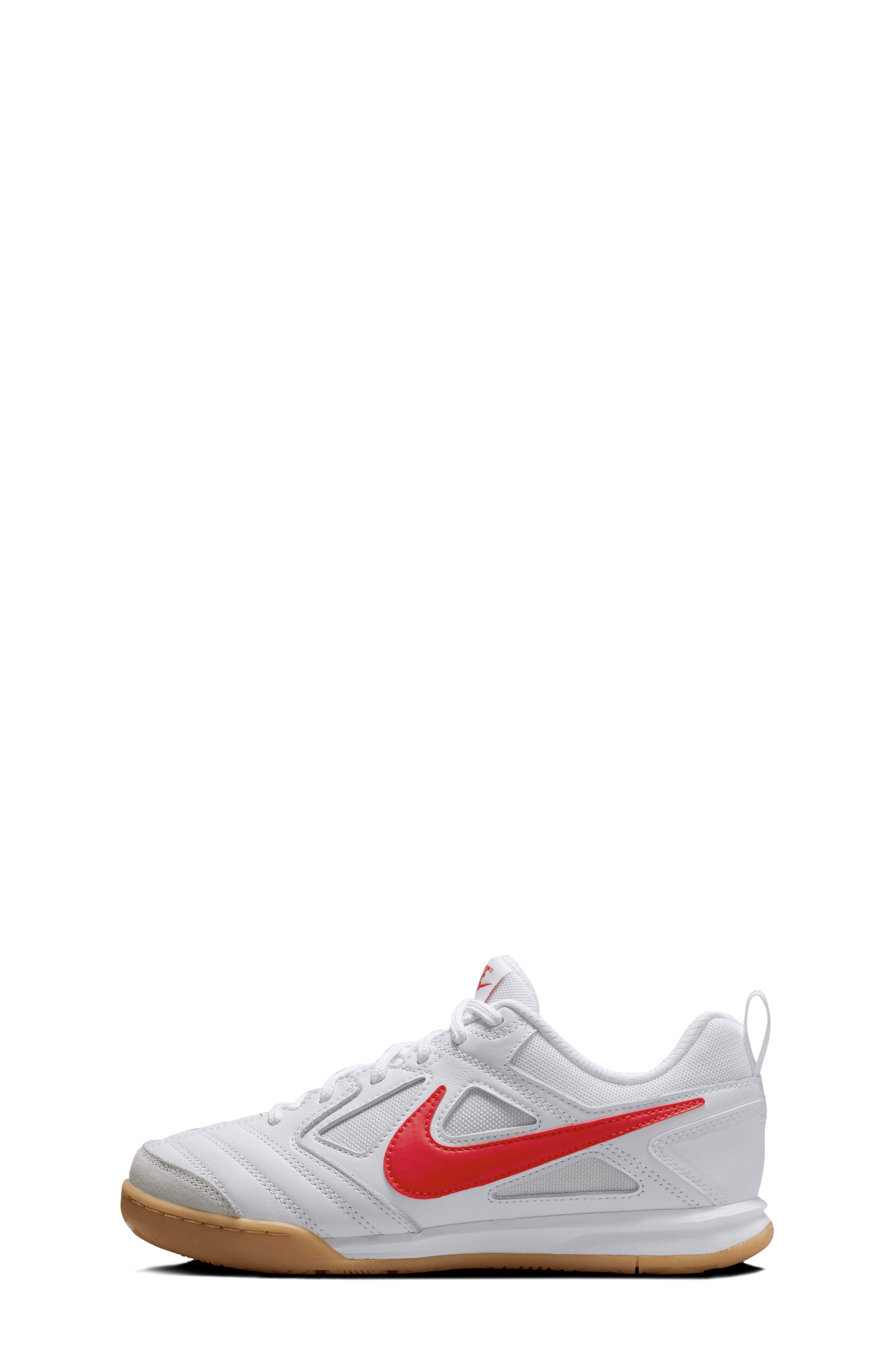 Gato Soccer Sneaker, Alternate, color, WHITE/ GUM YELLOW/ RED