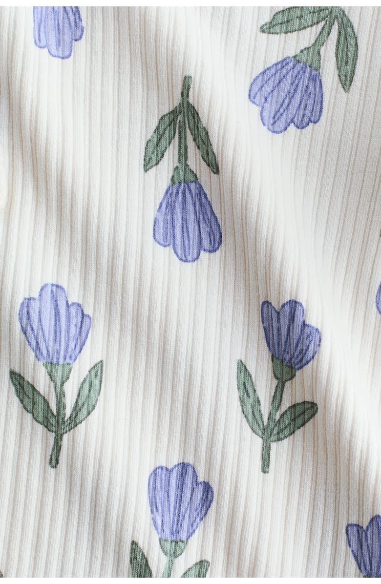 H&M 2-piece Printed Cotton Set, Alternate, color, White/Floral