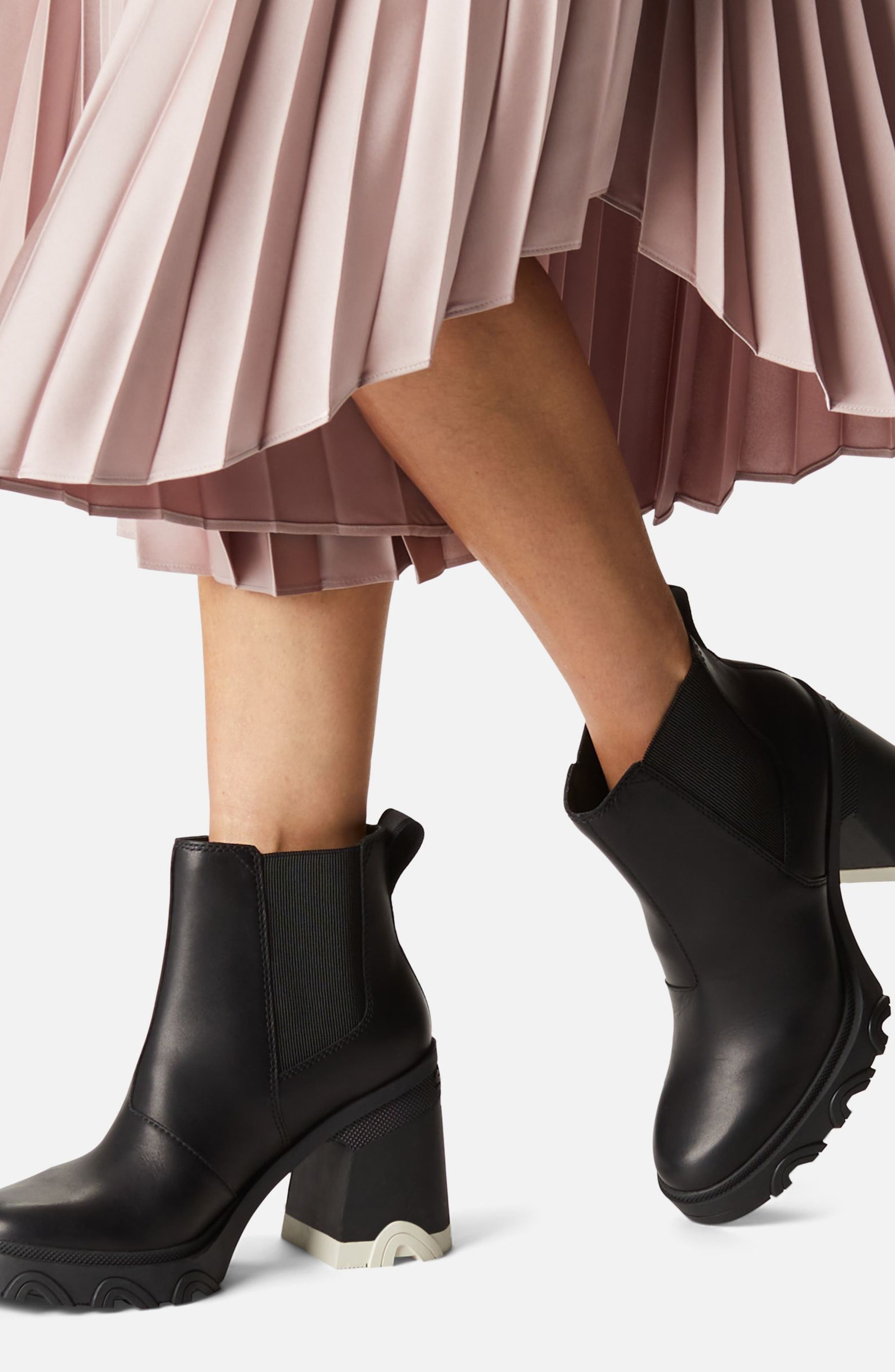 SOREL Brex<sup>™</sup> Waterproof Platform Block Heel Chelsea Boot, Alternate, color, 