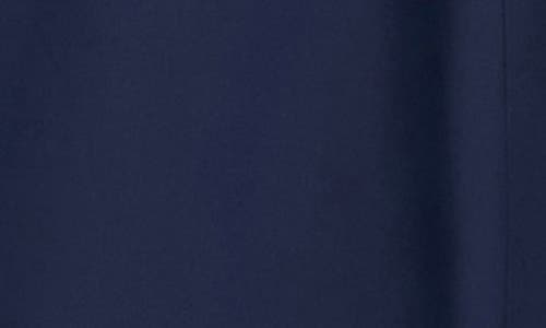 Maggy London Sleeveless Belted Midi Dress In Navy Blazer