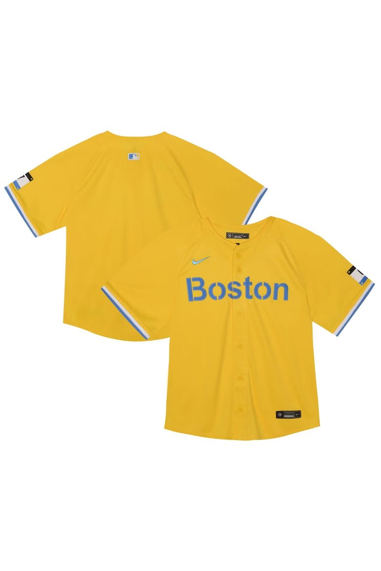 Toddler Nike Gold Boston Red Sox City Connect Limited Jersey, Main, color, Gold