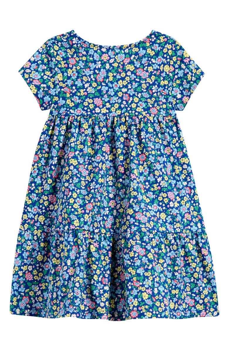 Mini Boden Kids' Ariel Floral Twirly Jersey Dress, Alternate, color,