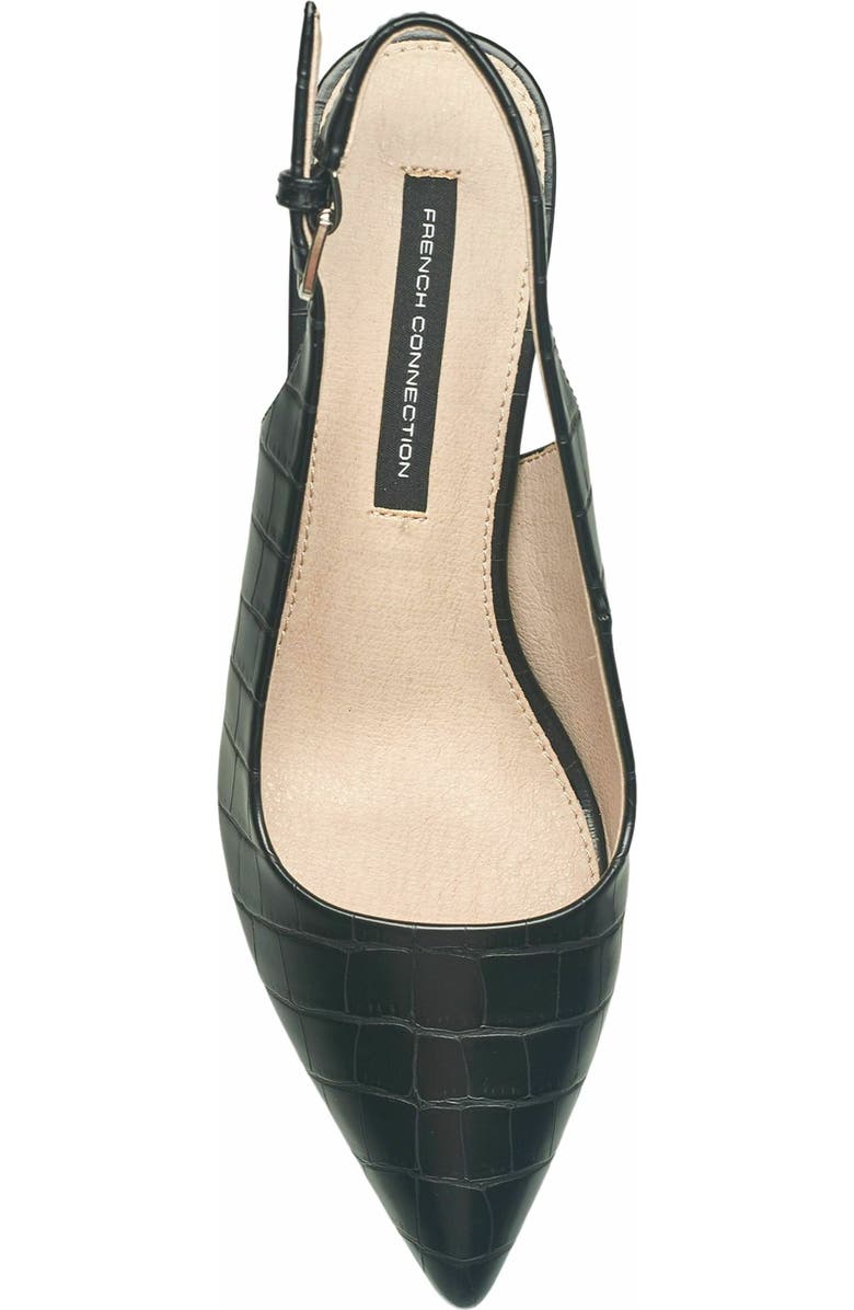 French Connection Quinn Slingback Pump Sandal, Alternate, color, Black